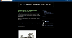 Desktop Screenshot of desperatelyseekingsteampunk.blogspot.com