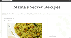 Desktop Screenshot of mamasecretrecipes.blogspot.com