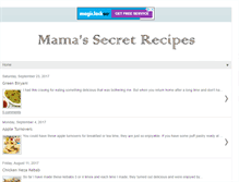 Tablet Screenshot of mamasecretrecipes.blogspot.com