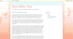 Desktop Screenshot of bestbabytips.blogspot.com