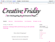 Tablet Screenshot of creativefriday.blogspot.com