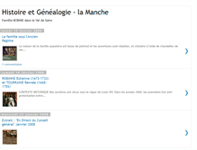 Tablet Screenshot of genealogie-hist.blogspot.com