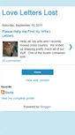 Mobile Screenshot of helpmefindmywifesletters.blogspot.com
