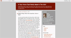 Desktop Screenshot of horsetack-supplies.blogspot.com