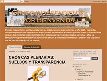 Tablet Screenshot of independientesporbienvenida.blogspot.com