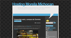 Desktop Screenshot of hostingmorelia.blogspot.com