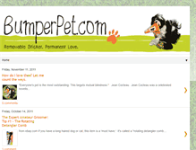 Tablet Screenshot of bumperpet.blogspot.com