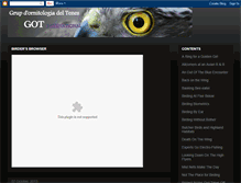 Tablet Screenshot of gotbirds.blogspot.com