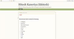 Desktop Screenshot of khitesh.blogspot.com