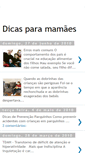 Mobile Screenshot of dicasparamamaes.blogspot.com