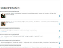 Tablet Screenshot of dicasparamamaes.blogspot.com