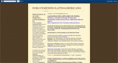 Desktop Screenshot of forofemeninolatinoamericano.blogspot.com