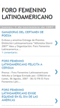 Mobile Screenshot of forofemeninolatinoamericano.blogspot.com