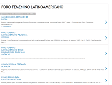 Tablet Screenshot of forofemeninolatinoamericano.blogspot.com