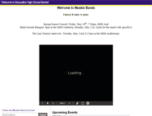 Tablet Screenshot of muskiebands.blogspot.com