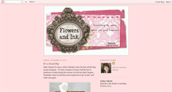 Desktop Screenshot of flowersandink.blogspot.com