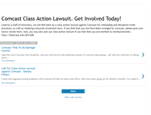 Tablet Screenshot of comcastclassaction.blogspot.com