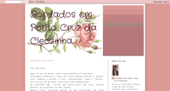 Desktop Screenshot of bordadospontocruzdacleozinha.blogspot.com