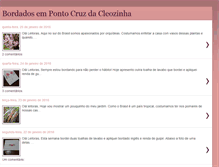 Tablet Screenshot of bordadospontocruzdacleozinha.blogspot.com