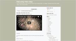 Desktop Screenshot of interestingvideoclips.blogspot.com