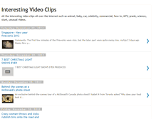 Tablet Screenshot of interestingvideoclips.blogspot.com