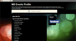 Desktop Screenshot of mdeventsprofile.blogspot.com