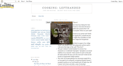 Desktop Screenshot of cookinglefthanded.blogspot.com