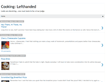Tablet Screenshot of cookinglefthanded.blogspot.com