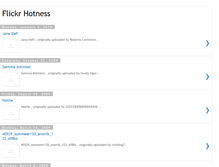 Tablet Screenshot of flickrhotness.blogspot.com