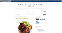 Desktop Screenshot of cookingonthequiverriver.blogspot.com