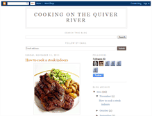 Tablet Screenshot of cookingonthequiverriver.blogspot.com