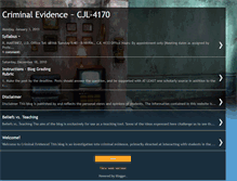 Tablet Screenshot of criminalevidence.blogspot.com