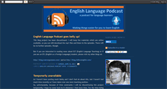 Desktop Screenshot of englishlanguagepodcast.blogspot.com