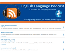 Tablet Screenshot of englishlanguagepodcast.blogspot.com