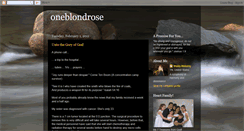Desktop Screenshot of oneblondrose.blogspot.com