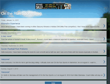 Tablet Screenshot of ontherunsports.blogspot.com