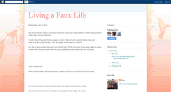 Desktop Screenshot of livingafauxlife.blogspot.com