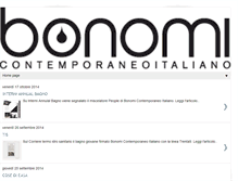 Tablet Screenshot of bonomicontemporaneoitaliano.blogspot.com