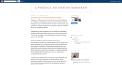 Desktop Screenshot of poeticadodesignmoderno.blogspot.com