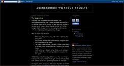 Desktop Screenshot of abercrombieworkoutresults.blogspot.com