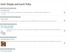 Tablet Screenshot of livinsimplyandlovinfully.blogspot.com