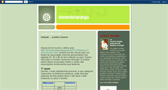 Desktop Screenshot of docedelaranja.blogspot.com