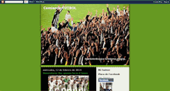 Desktop Screenshot of comiendofutbol.blogspot.com