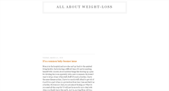 Desktop Screenshot of allaboutweight-loss.blogspot.com