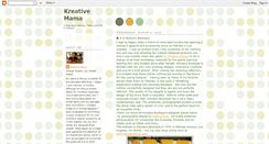 Desktop Screenshot of kreativemama.blogspot.com