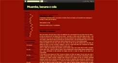 Desktop Screenshot of muamba-banana-e-cola.blogspot.com