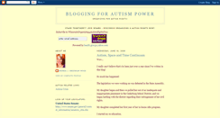 Desktop Screenshot of bloggingforautismpower.blogspot.com