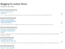 Tablet Screenshot of bloggingforautismpower.blogspot.com