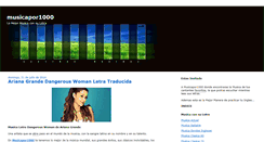 Desktop Screenshot of musicapor1000.blogspot.com
