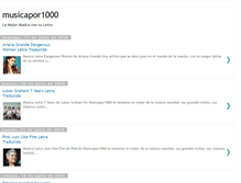 Tablet Screenshot of musicapor1000.blogspot.com